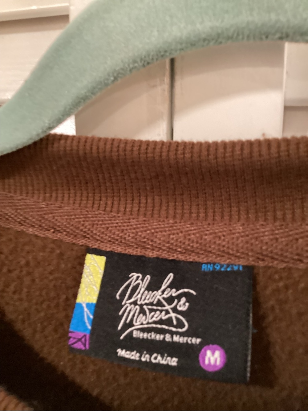 Born With A Silver Spoon Brown Graphic Bear Crewneck Sweatshirt - Picture 3 of 4